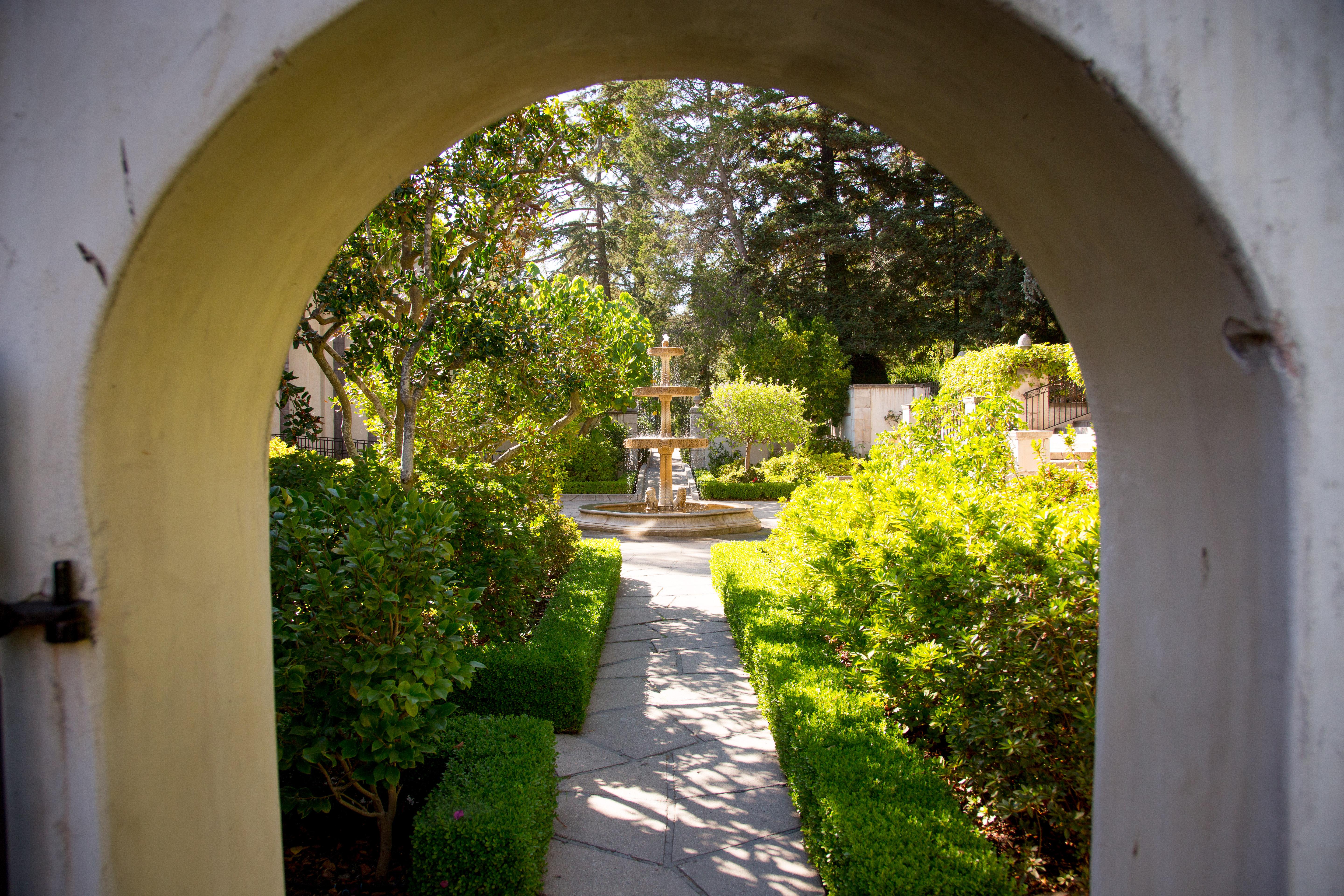 fountain on westmont campus